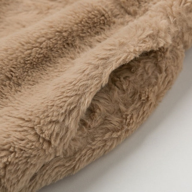 Coat Faux Fur Women's Winter Teddy Warm FashionChic