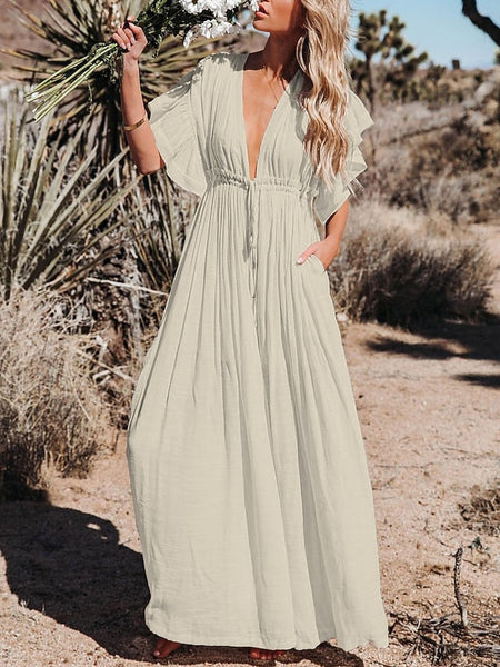 Women's Blue ArmyGreen Orange Rust Red Summer Spring Fall FashionChic