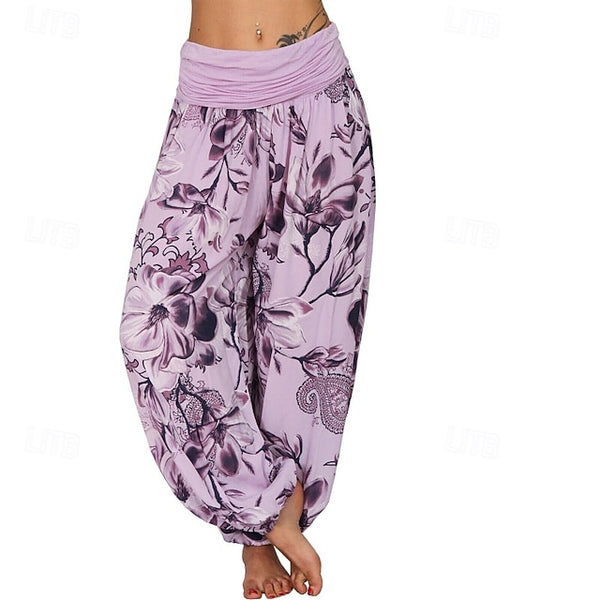 Women's Slacks Pants Trousers Fashion Boho Full Length