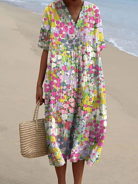 Women's Midi Dress Sundress Vacation Casual Beach Going out