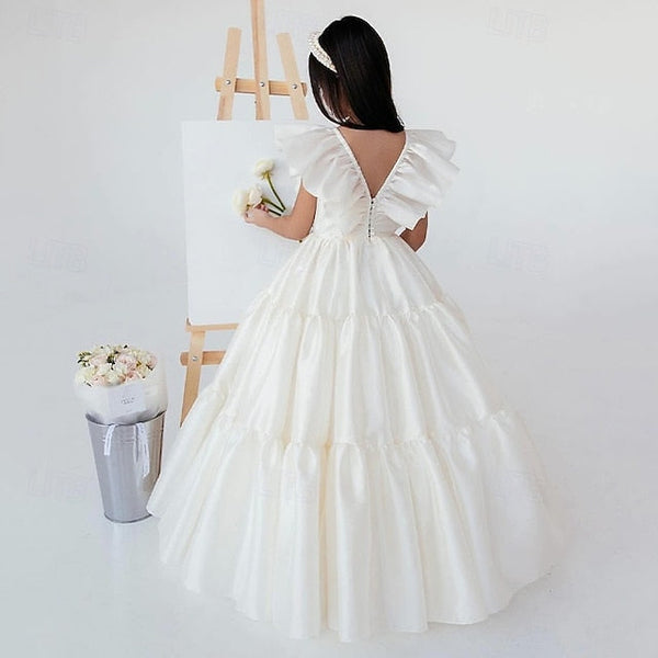 Girls' Dress Flower Girl First Communion Formal FashionChic