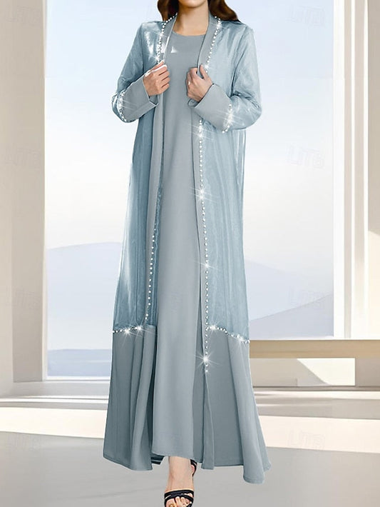 of Formal Simple Piece the Elegant Bride Mother Dress Two A-Line FashionChic