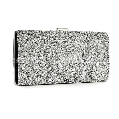 Silver Women's Glitter Clutch FashionChic