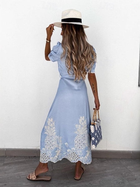 Women's Midi Dress Sundress Vacation Casual Boho Going out