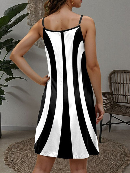 Women's Mini Dress A Line Dress Slip Dress Off The Shoulder FashionChic