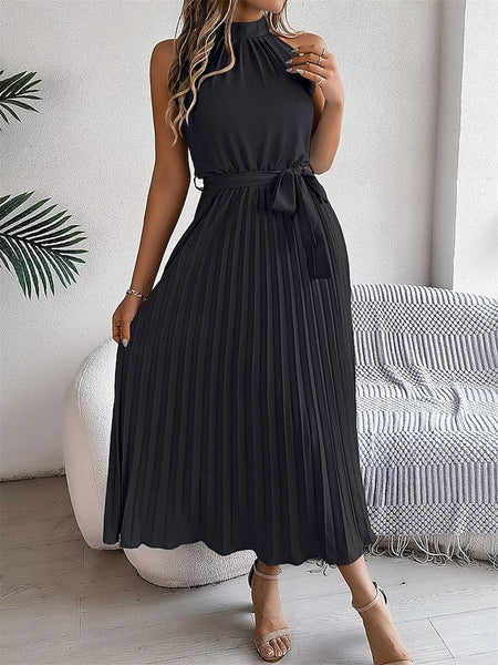 Women's Midi Dress Wrap Dress A Line Dress Pleated Dress FashionChic