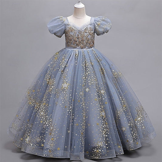 Princess Girls' Girl Kid's Flower Dress FashionChic