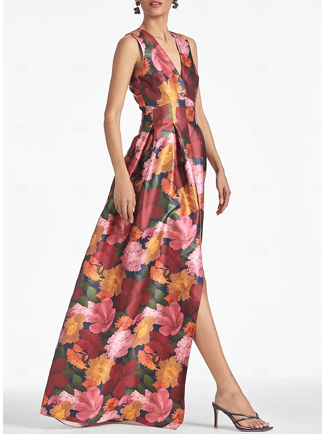 High A-Line Wedding Split Evening Gown Dress Beach Formal FashionChic