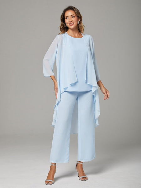 Jumpsuit Pantsuit Floor Length Mother of the Bride Dress FashionChic