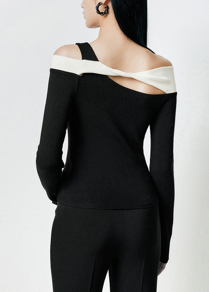 Original Design Coffee Cold Shoulder Cotton T Shirts Fall WS017 shopify