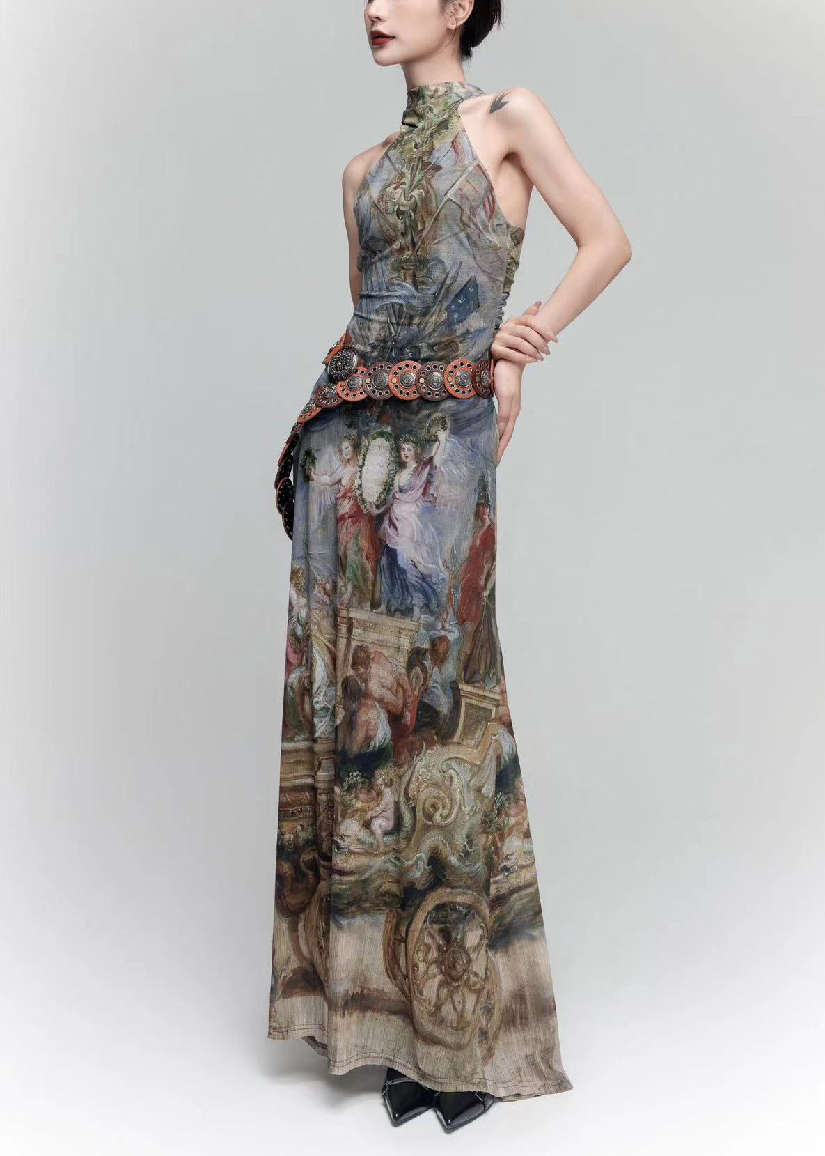 Original Shoulder Photo Long Color French Cold Dress Design Tulle FashionChic