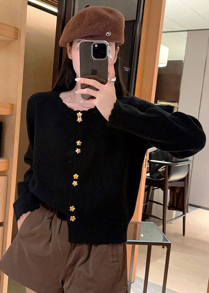 Chic Red O Neck Button Knit Cardigan Coat Fall QC046 shopify