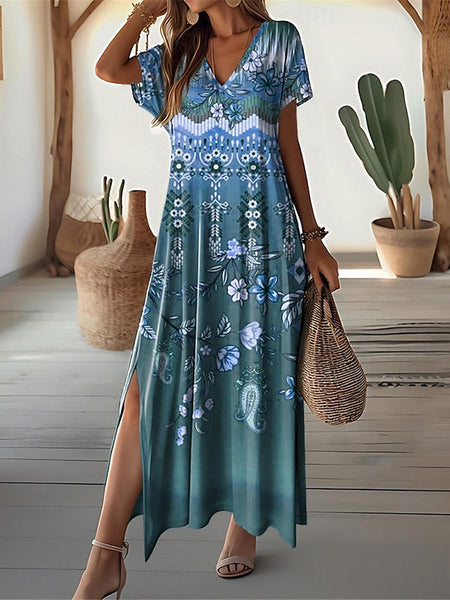 Women's Maxi Dress Vintage Dress Casual Dress Sundress FashionChic