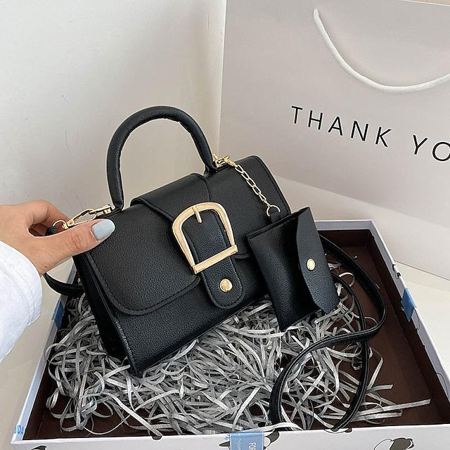 Durable PU Handbag Leather Women's Crossbody Bag Daily FashionChic