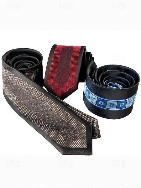 with Necktie Pattern Classic Polyester Men's FashionChic