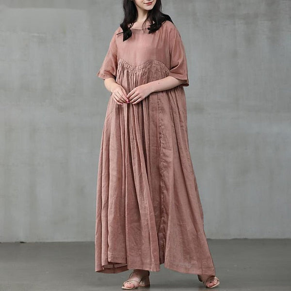 Women's Long Dress Maxi Dress Cotton Blend Casual Dress FashionChic