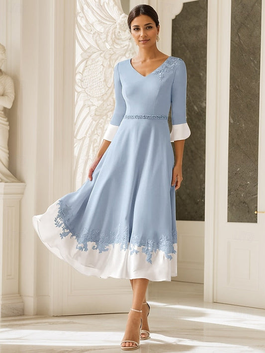 Mother the Bride Wedding Beach A-Line of Guest Dress FashionChic