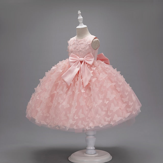 Girls' Dress Girl Flower Kids Butterfly Party FashionChic