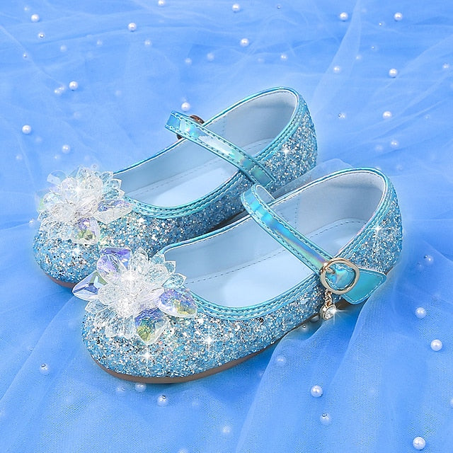 Princess PU Leather Shoes Girls' Walking Portable Flats FashionChic