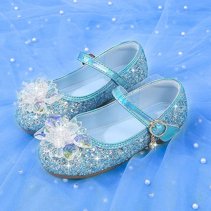 Princess PU Leather Shoes Girls' Walking Portable Flats FashionChic