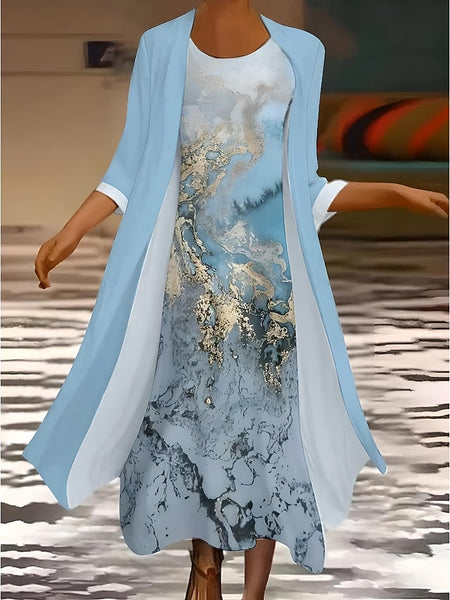 Women's Dress Set Summer Dress Casual Formal Floral Graphic