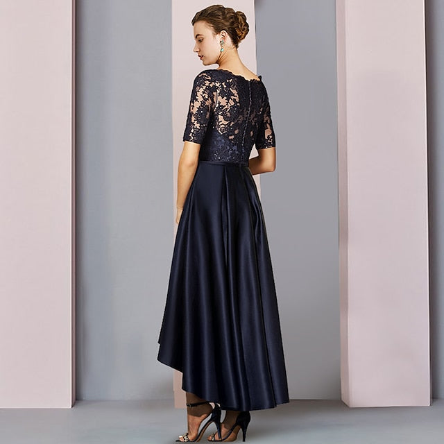 Elegant Dress Guest High A-Line Mother Low the of Wedding Bride FashionChic