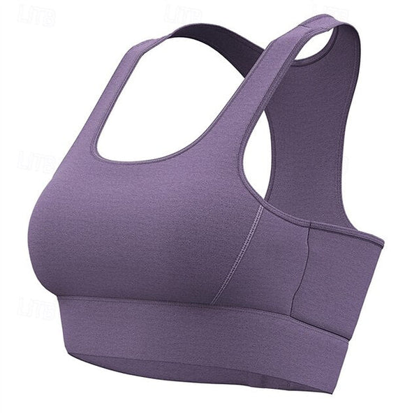 Sports Bra Hollow Mesh Back Sports Bra Fitness Yoga Vest FashionChic