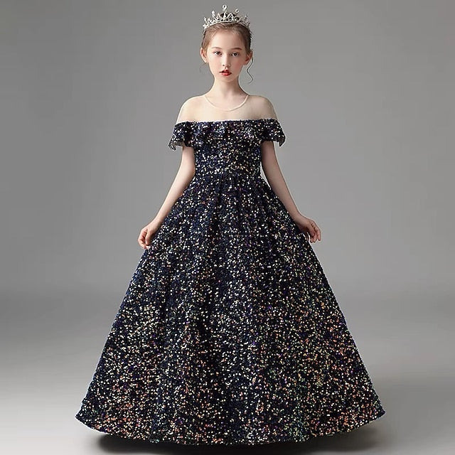 Girl Flower Gown Evening Party Girls' Dress FashionChic