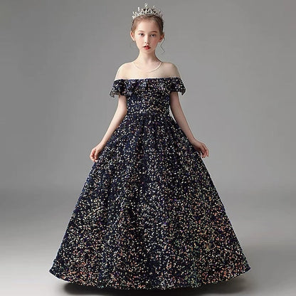 Girl Flower Gown Evening Party Girls' Dress FashionChic