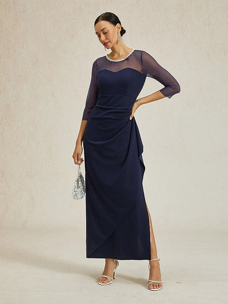 Women's Maxi Dress Sheath Dress Elegant Party Formal Solid FashionChic