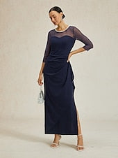 Women's Maxi Dress Sheath Dress Elegant Party Formal Solid FashionChic