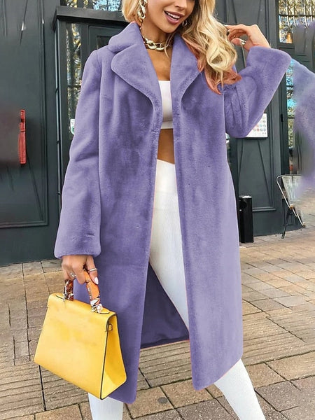 Fur Women's Warm Comfortable Faux Furs Coat FashionChic