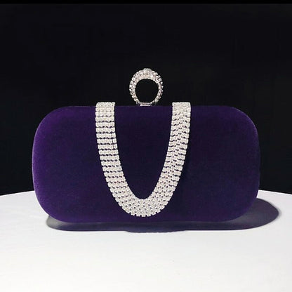 Bags Bag Women's Wristlet Velvet Evening Clutch FashionChic