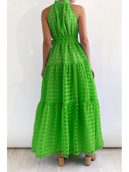 Women's Long Dress Maxi Dress Graduation Dress Halter Neck