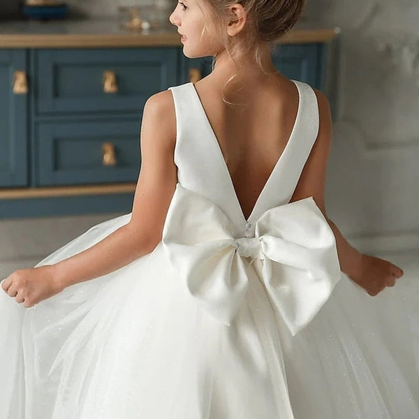 Sleeveless Performance Solid Kids Dress Girls' Colored FashionChic