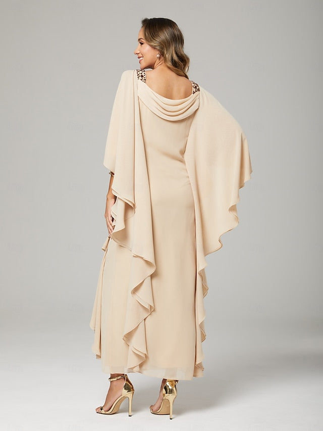 / Guest Sheath the Wedding of Mother Dress Bride Elegant Column FashionChic