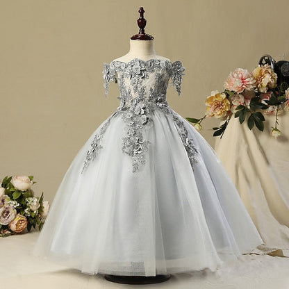 Party Flower Dress Princess Girl Girls' FashionChic