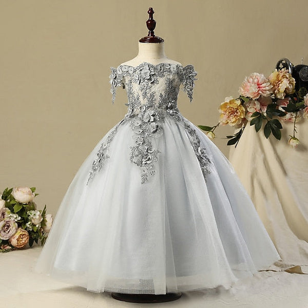 Party Flower Dress Princess Girl Girls' FashionChic