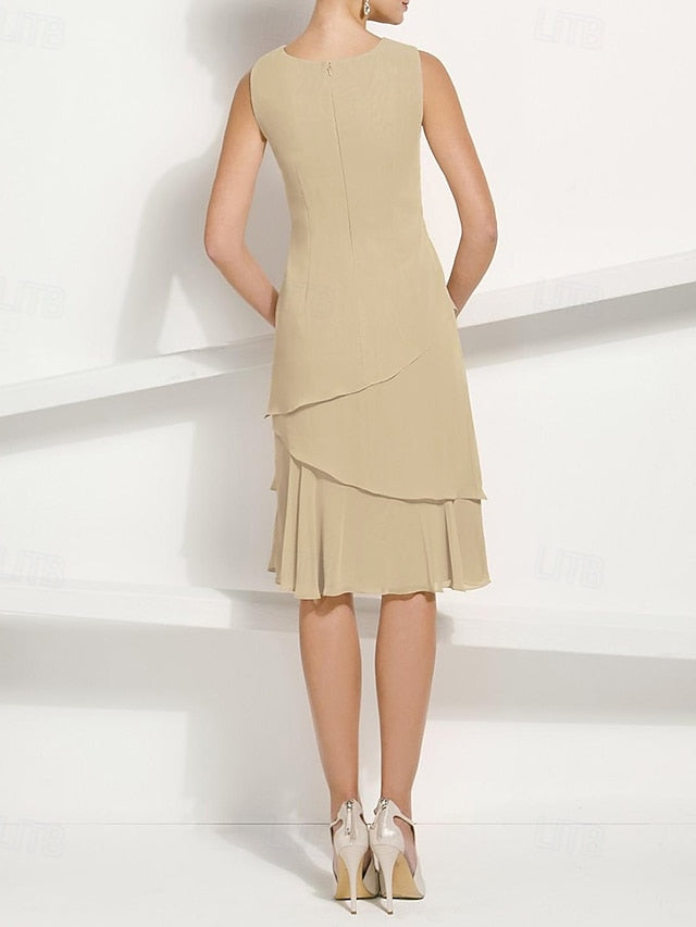 Two the A-Line Bride Piece Mother of Dress Elegant Jacket FashionChic