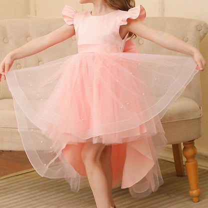 Kids Solid Color Flower Girl Girls' Party Dress FashionChic