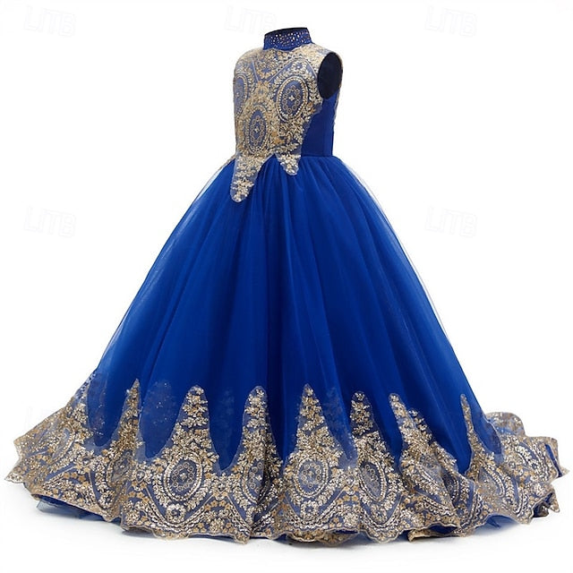 Flower Girls' Girl Kid's Evening Gown Dress Formal FashionChic