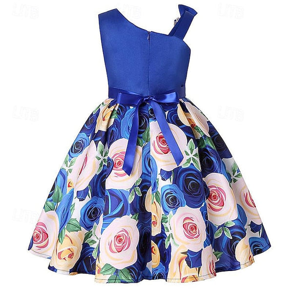 3D Sleeveless Flower Dress Party Girls' Easter Summer FashionChic