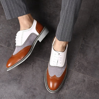 Spectator Gatsby-Inspired Wingtip Shoes Men's Oxford in FashionChic