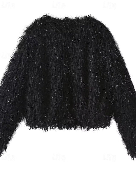 Coat Furs Women's Comfortable Leathers Fur Faux FashionChic