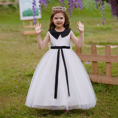 Party Girls' Sleeveless Performance Dress Kids Block Color FashionChic