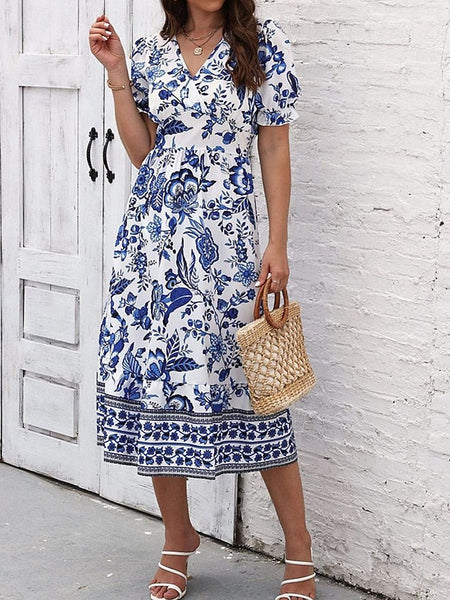Women's Midi Dress Casual Dress Swing Dress A Line Dress FashionChic
