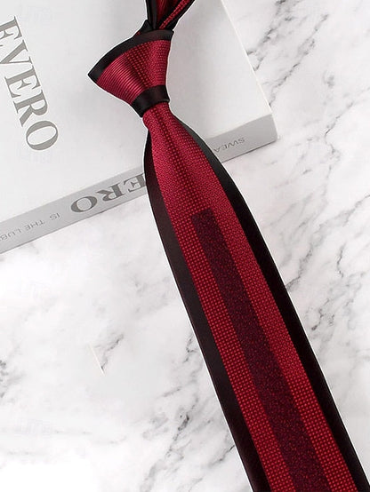 with Necktie Pattern Classic Polyester Men's FashionChic