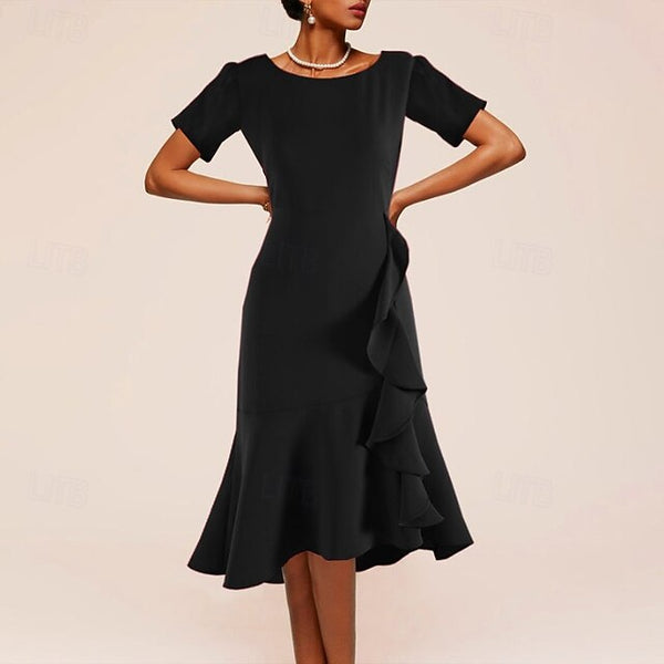Women's Midi Dress Prom Dress Party Dress Peplum Dresses FashionChic