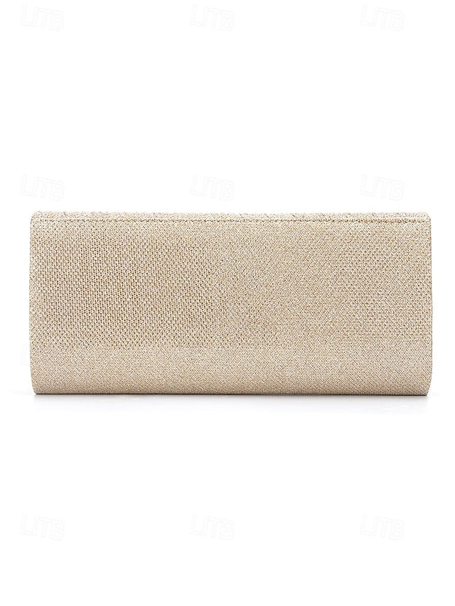 - Handbag Clutch Elegant Gold Glitter Party Women's Evening FashionChic