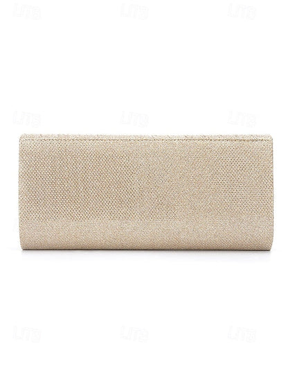 - Handbag Clutch Elegant Gold Glitter Party Women's Evening FashionChic